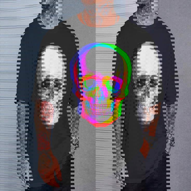 3Dスカル。 Tシャツ 彼への贈り物