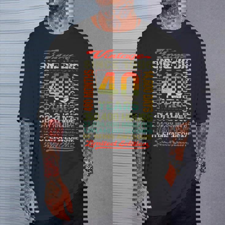 40歳 480ヶ月 すごい生まれ 1986年 40歳の誕生日 Tシャツ 彼への贈り物