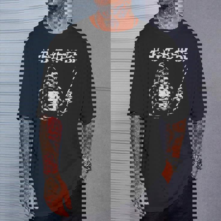 4545135、面白いゴリラリフティングスクワットベンチプレスジム数学 Tシャツ 彼への贈り物