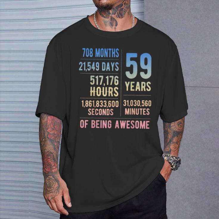 59歳の誕生日 男性 女性 面白い 59歳 Tシャツ 彼への贈り物