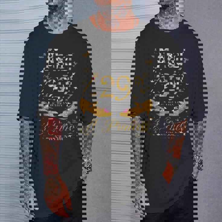 5月29日 プリンセスが生まれた 5月29日 誕生日 女の子 長袖tシャツ Tシャツ 彼への贈り物