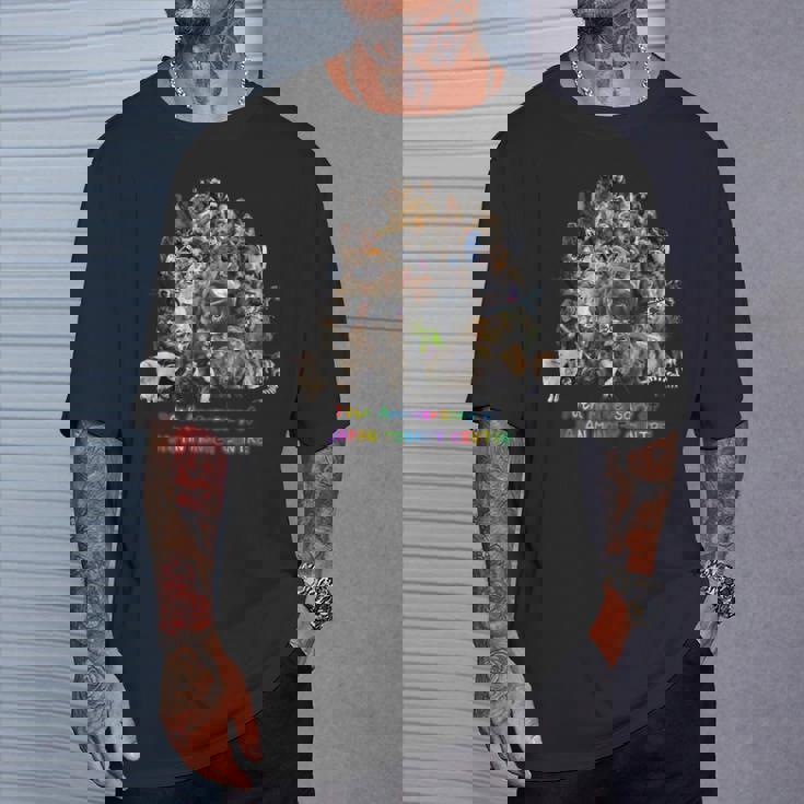 70周年だよ！70頭集合カラー Tシャツ 彼への贈り物