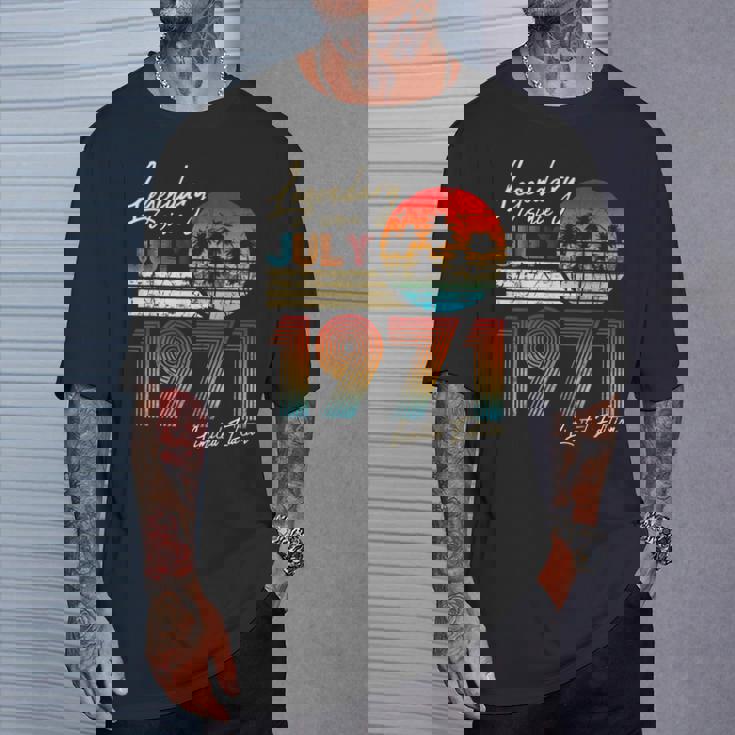 7月誕生日ギフト50年ヴィンテージ1971年生まれ。 Tシャツ 彼への贈り物