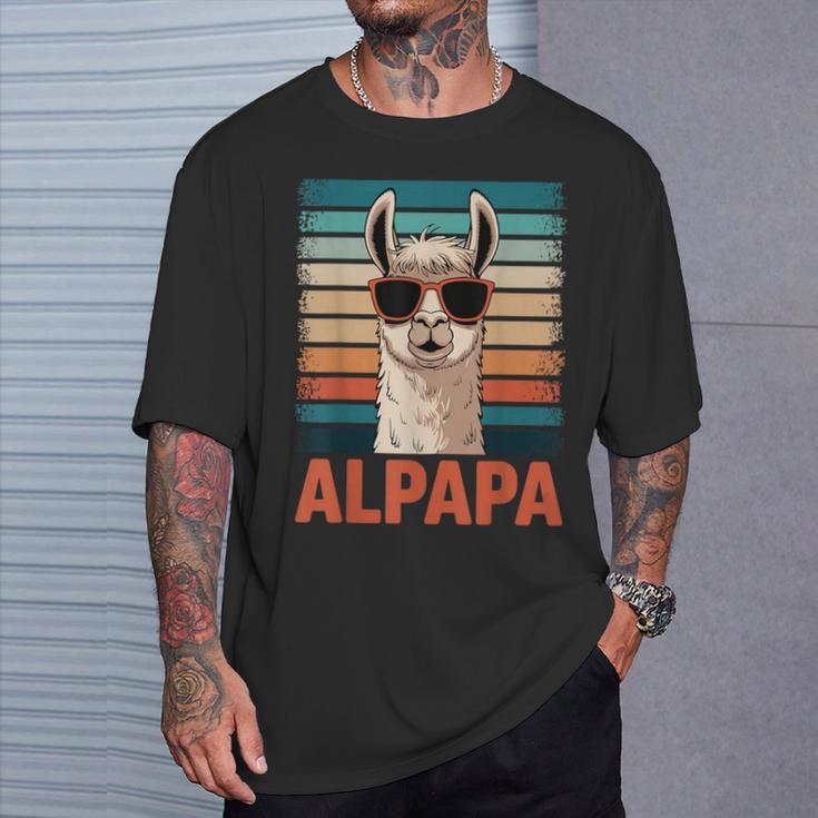 Alpapa Alpaca Dad Divertente Llama Regalo Per La Festa Del Maglietta Regalos para él