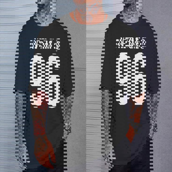 Awesome At 96 面白い96歳の誕生日のお祝いに 長袖tシャツ Tシャツ 彼への贈り物