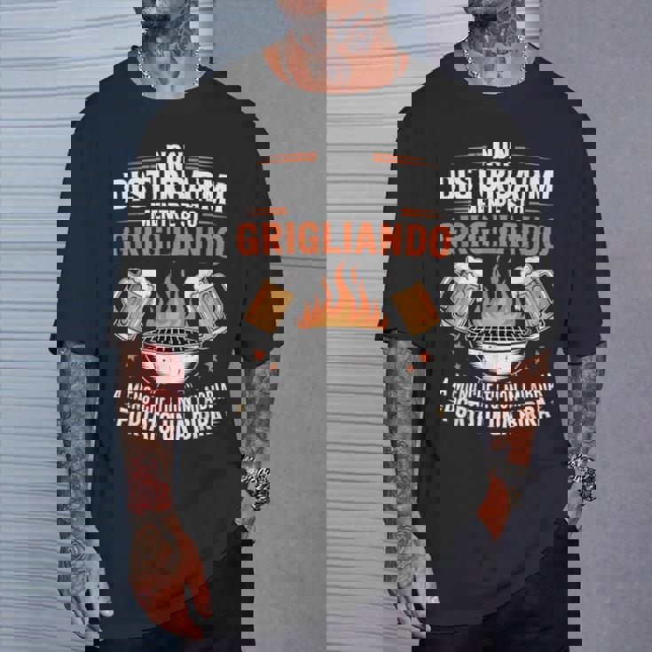 Barbecue Birra Divertente Griglia Per Bbq Papà Maglietta Regalos para él