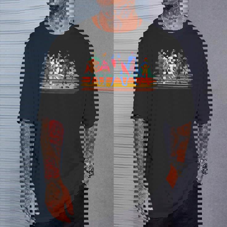 Battle Of The Planets ヴィンテージスタイルブラシストライプ Tシャツ 彼への贈り物