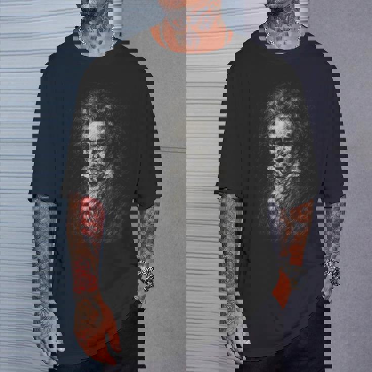 Beethoven-Retrato Ludwigan Beethoven Música Clásica Camiseta unisex Regalos para él