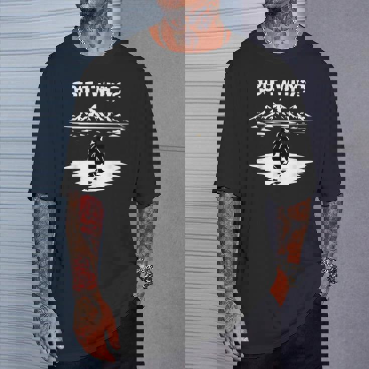 But Why Penguin Mountains Cute Tシャツ 彼への贈り物