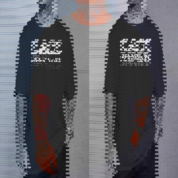 Cacc-キャッチ-レスリング Tシャツ 彼への贈り物