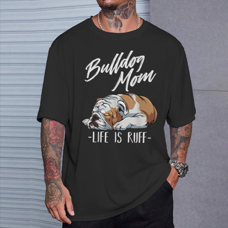 Cadeau Amusant Bouledogue Anglais – Maman Bulldog T-Shirt Cadeaux pour lui