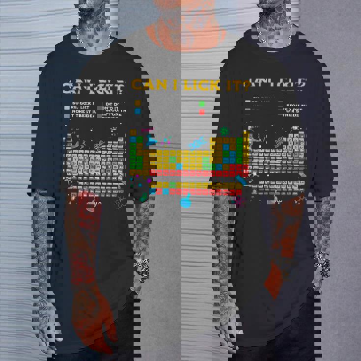 Can I Lick It 周期表 面白い 科学 先生 学生 Tシャツ 彼への贈り物