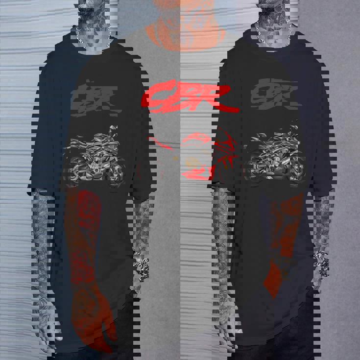 Cbr、オートバイ、オートバイ、ロードレース、バイカー、スポーツバイク、Cbr 長袖tシャツ Tシャツ 彼への贈り物