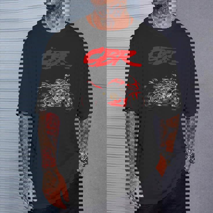 Cbr、オートバイ、オートバイ、ロードレース、バイカー、スポーツバイク、Cbr。 Tシャツ 彼への贈り物