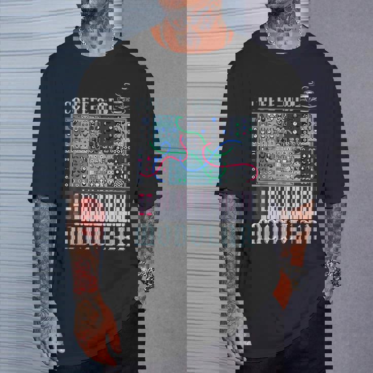 Coffee And Modular アナログシンセサイザー 波形シンセ Tシャツ 彼への贈り物