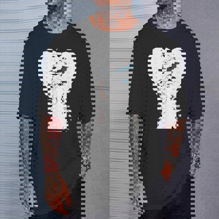 Corazón De Una Bruja Blanca Camiseta unisex Regalos para él