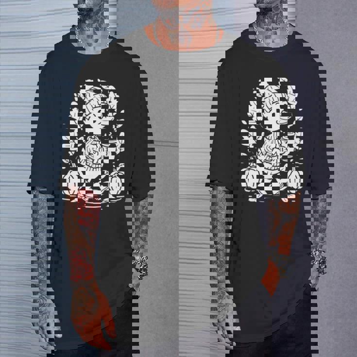 Cozyeason Duck かわいい 秋 パンプキン スパイス 秋 コーヒー 長袖tシャツ Tシャツ 彼への贈り物