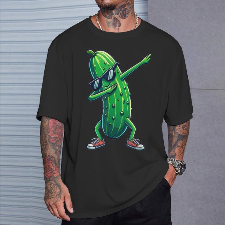Dab Gurke Tanzende Dabbing Gurke Gemüse T-Shirt Geschenke für Ihn