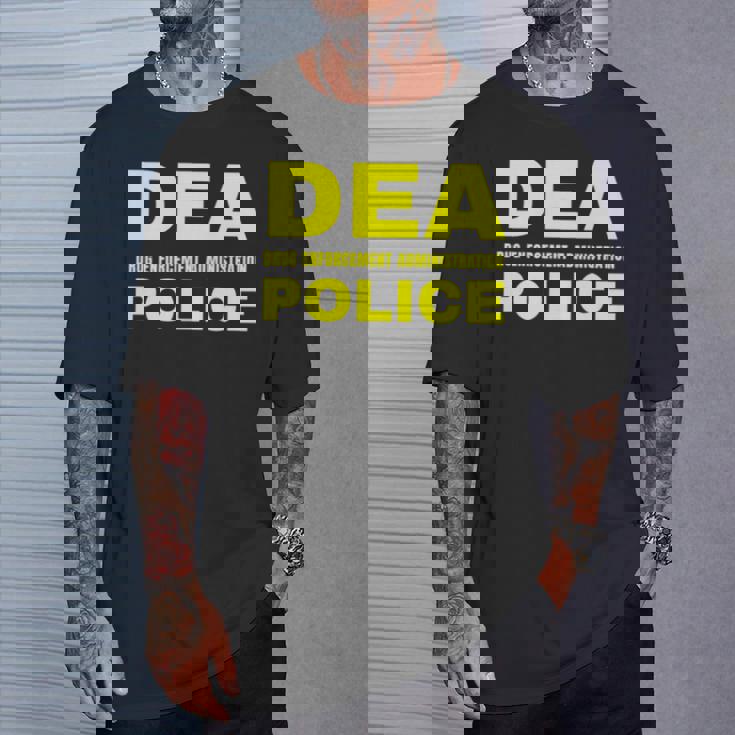 Dea 警察官 麻薬取締局 フロントプリント 長袖tシャツ Tシャツ 彼への贈り物