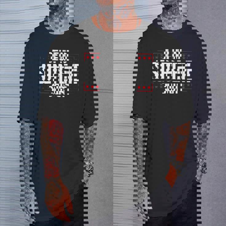 Defundupreme Court 政治的声明 長袖tシャツ Tシャツ 彼への贈り物