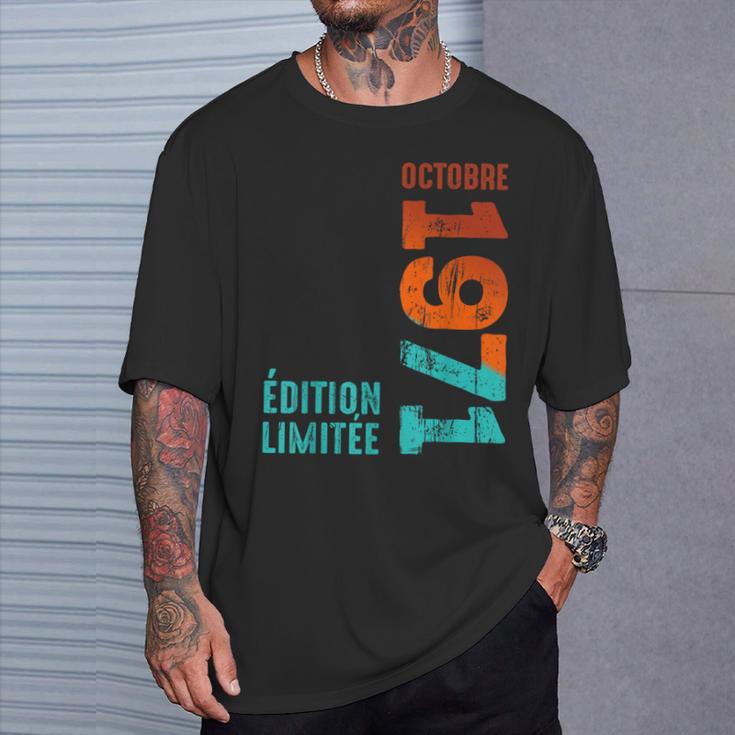 Depuis Octobre 1971 Année 1971 Rétro 1971Intage 1971 T-Shirt Cadeaux pour lui