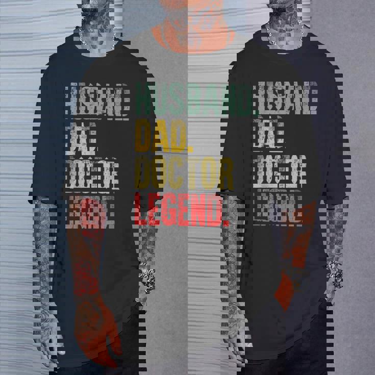 Divertente Camiciaintage Marito Papà Medico Leggenda Retrò Maglietta Regalos para él