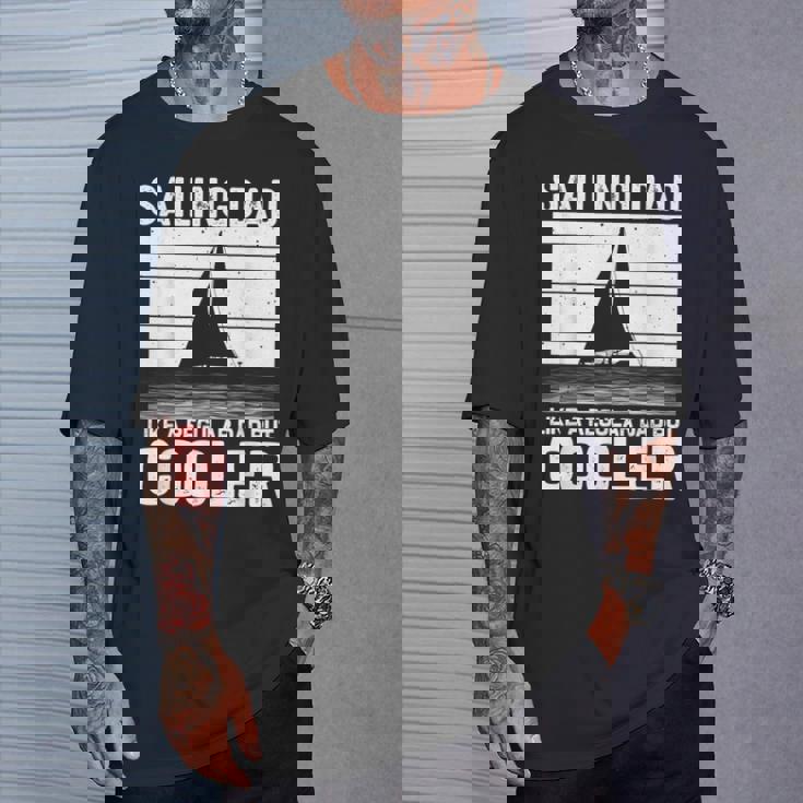 Divertente Regalo Per La Festa Del Papà In Barca Aela Papà Barca Marinaio Uomini Maglietta Regalos para él