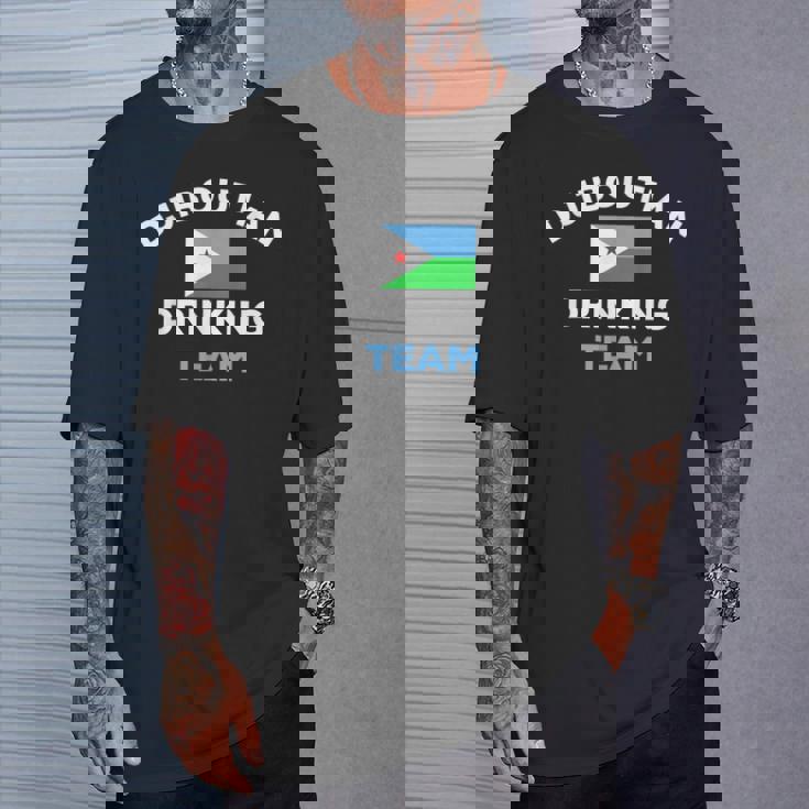 Djibouti Djiboutian Drinking Team Beer Flag Matching T-Shirt Gifts for Him