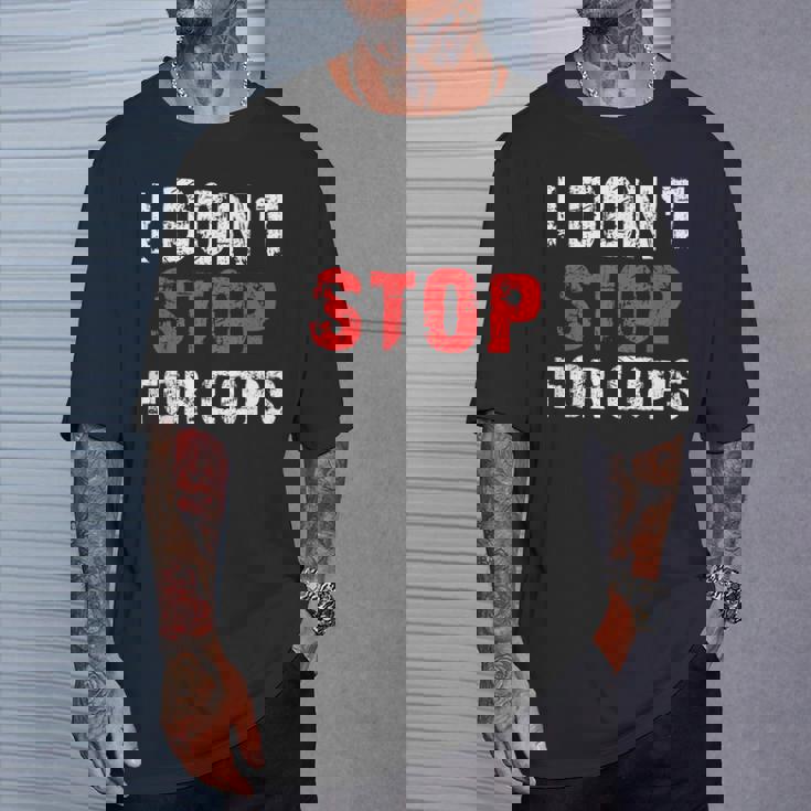 I Don'ttop For Cops ランニング用 Tシャツ 彼への贈り物