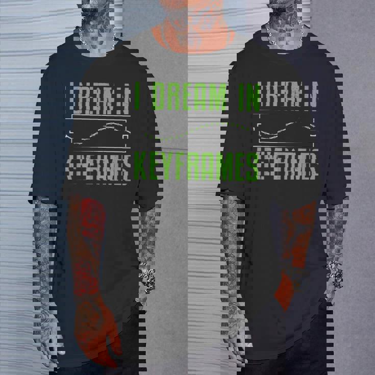 I Dream In Keyframes おもしろモーショングラフィックデザイナー アニメーター Tシャツ 彼への贈り物