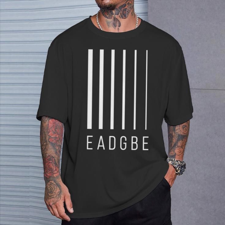 Eadgbe 6弦ギタープレーヤー&ギタリスト クールなミュージシャン 長袖tシャツ Tシャツ 彼への贈り物
