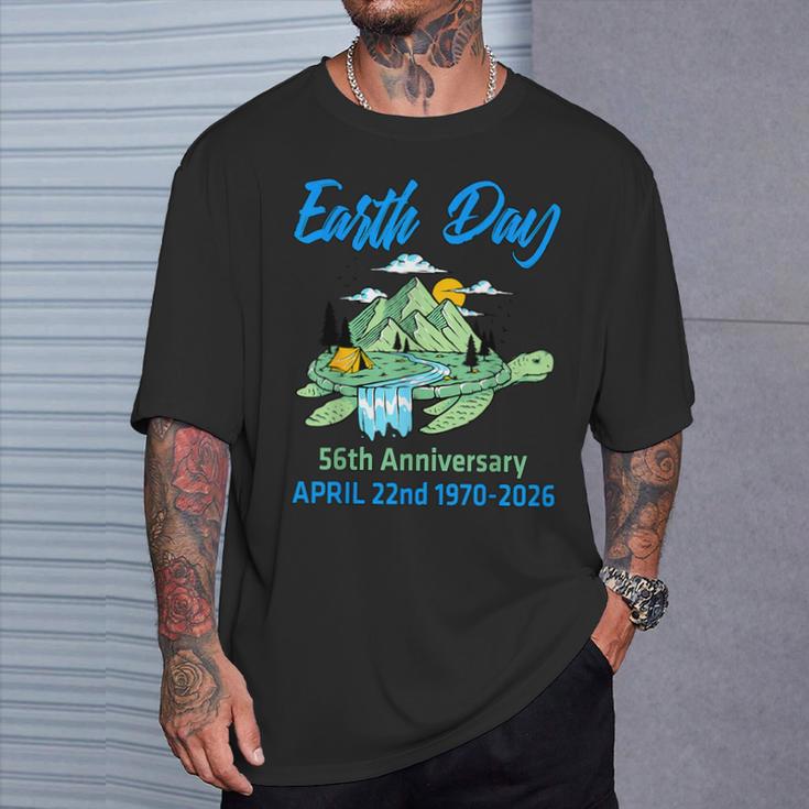 Earth Day 2026 56Th Anniversary Earth Day Turtle T-Shirt Gifts for Him Earth Day 2026 56Th Anniversary Earth Day Turtle T-Shirt Gifts for Him