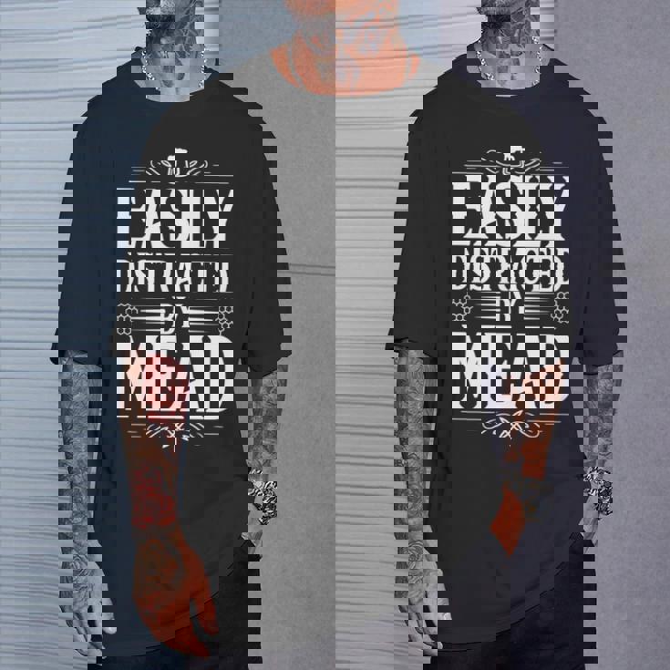 Easy Distracted By Mead 長袖tシャツ Tシャツ 彼への贈り物