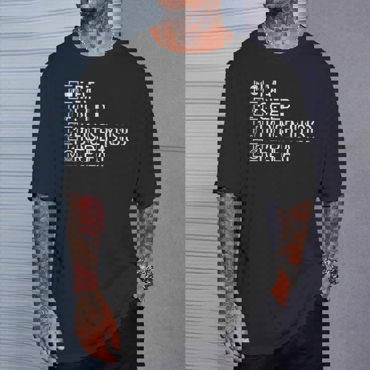 Eatleep House Music リピート Edm Lover Djハウスミュージック Tシャツ 彼への贈り物