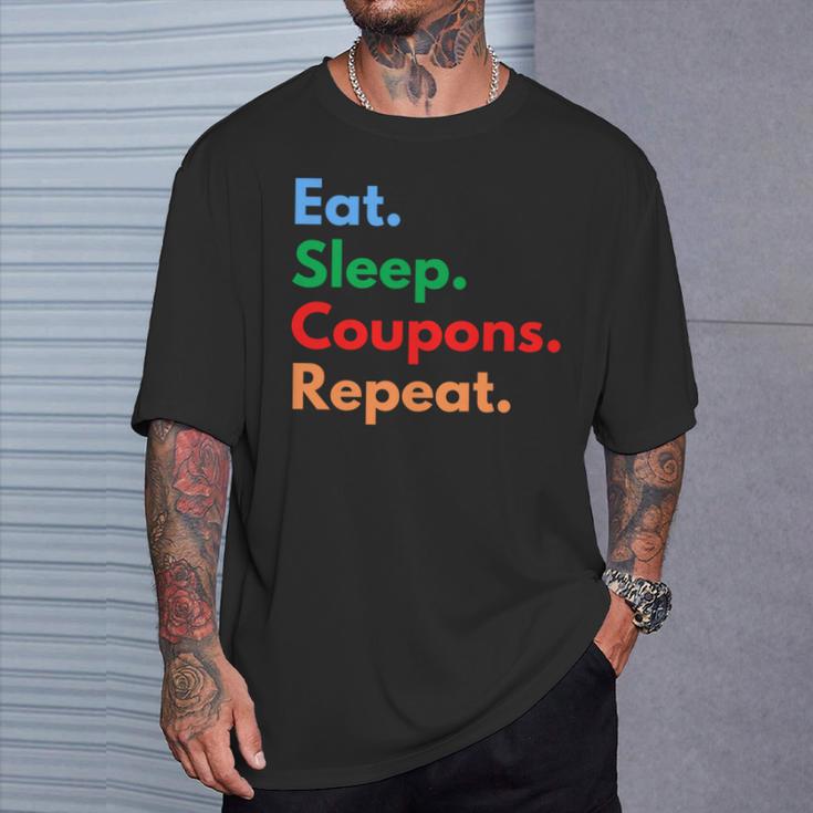 Eatleep クーポンリピート クーポンコレクター&クーポン愛好家 長袖tシャツ Tシャツ 彼への贈り物