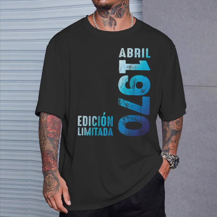 Edición Limitada Abril 1970 Retro 1970Intage 1970 Camiseta unisex Regalos para él