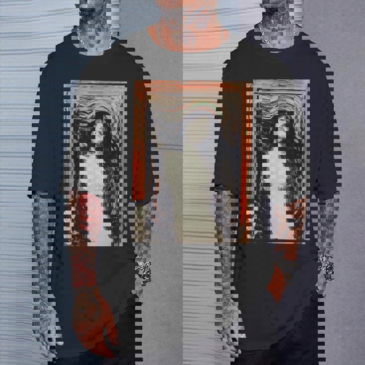 Edvard Munch作 マドンナ Tシャツ 彼への贈り物