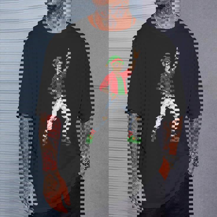 Elf Rock Hand Sign Language Christmas Rock Music Lover T-Shirt Gifts for Him