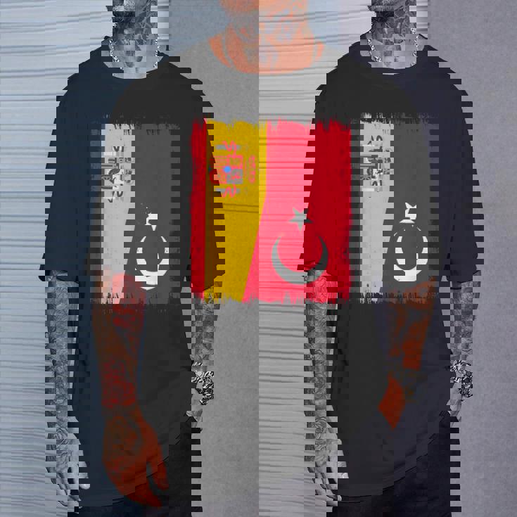 España Turquía Bandera Española Raíces Turcas Camiseta unisex Regalos para él