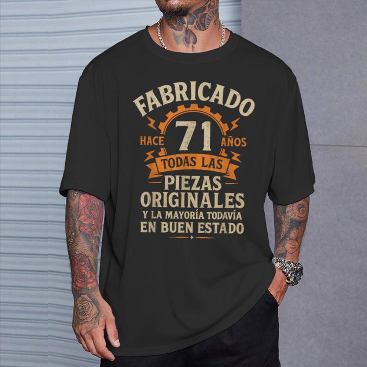 Fabricado Hace 71 Años Divertida Regalo 71 Cumpleaños Hombre Camiseta unisex Regalos para él