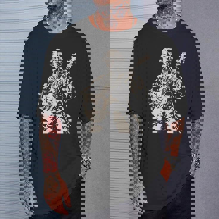 Fun George Washington Electric Guitar Rock Musician T-Shirt Gifts for Him Fun George Washington Electric Guitar Rock Musician T-Shirt Gifts for Him