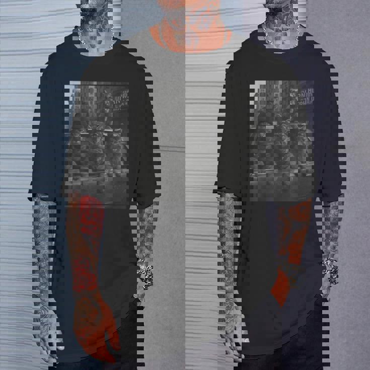 Cat Gang Memetreet 皮肉な猫ギャングスター Tシャツ 彼への贈り物