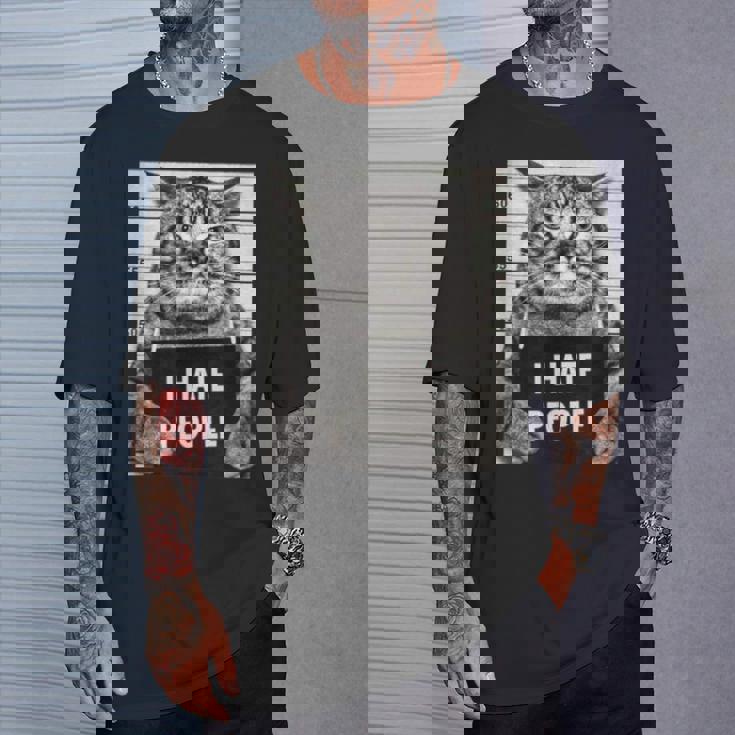 Cats Picture I Hate Peopleaying Tシャツ 彼への贈り物