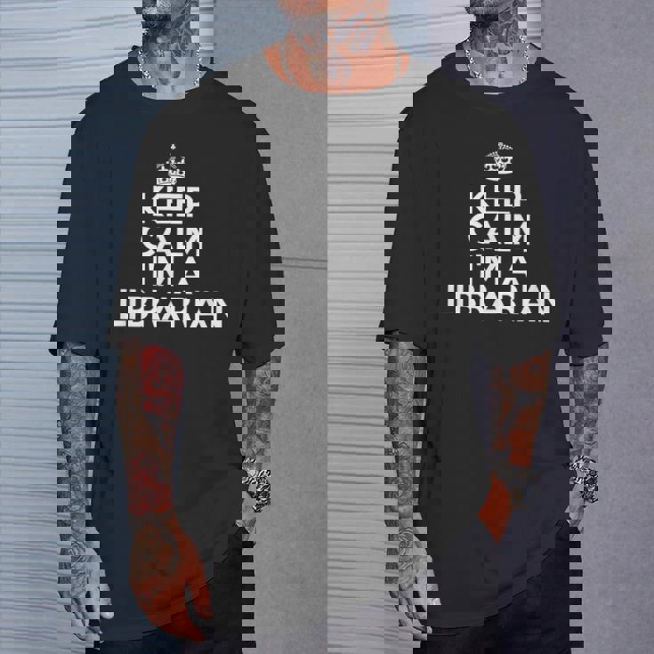 Librarian Keep Calm I'm A Librarian Tシャツ 彼への贈り物