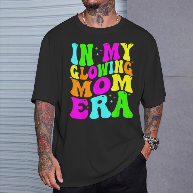 In My Glowing Mom Era Groovy Colorful Bright T-Shirt Gifts for Him