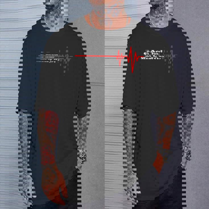 Go Ahead Make My Day おもしろギフト ヴィンテージ Tシャツ 彼への贈り物