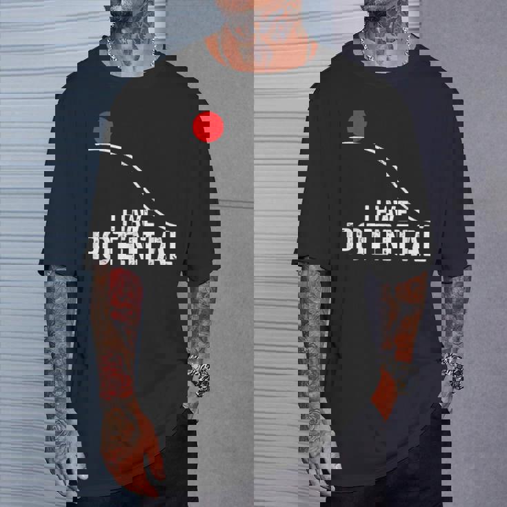 I Have Potential おもしろサイエンス物理ポテンシャルエネルギーギフト Tシャツ 彼への贈り物