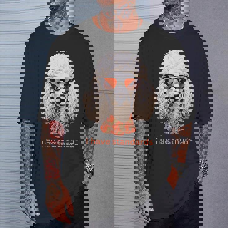 I Havetandardsファニースタンダードプードル愛好家デザイン Tシャツ 彼への贈り物