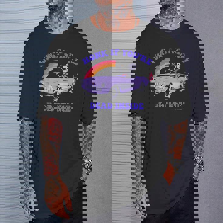 Honk If You're Dead Inside デザイン Tシャツ 彼への贈り物