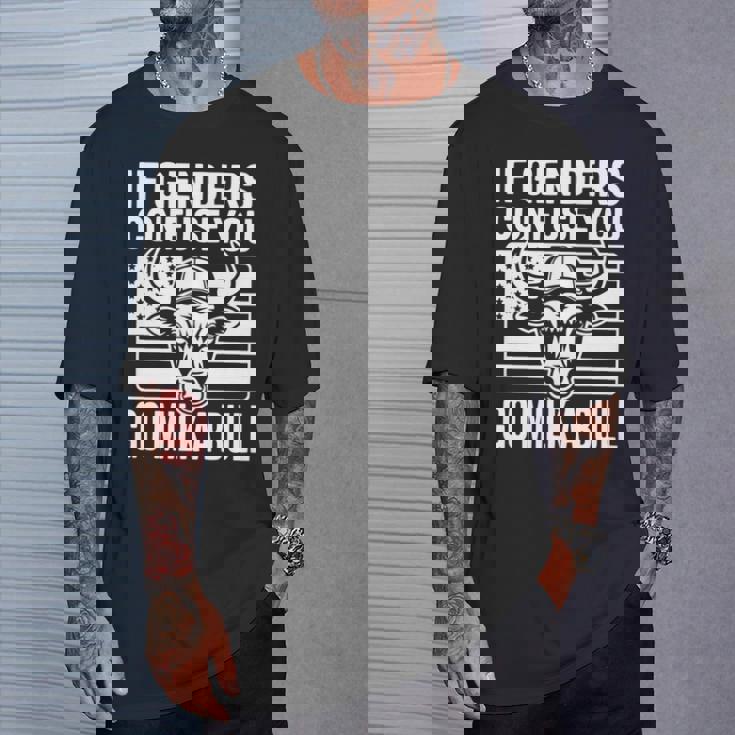 If Genders Confuse You Go Milk A Bull Usa 国旗 アメリカ 長袖tシャツ Tシャツ 彼への贈り物